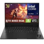 HP OMEN 16 Slim 16-AN0000 GAMING Core? Ultra 7 255H 1TB SSD 16GB 16" WUXGA (1920x1200) 144Hz IPS WIN11 NVIDIA? RTX 5060 8192MB SHADOW BLACK Backlit Keyboard