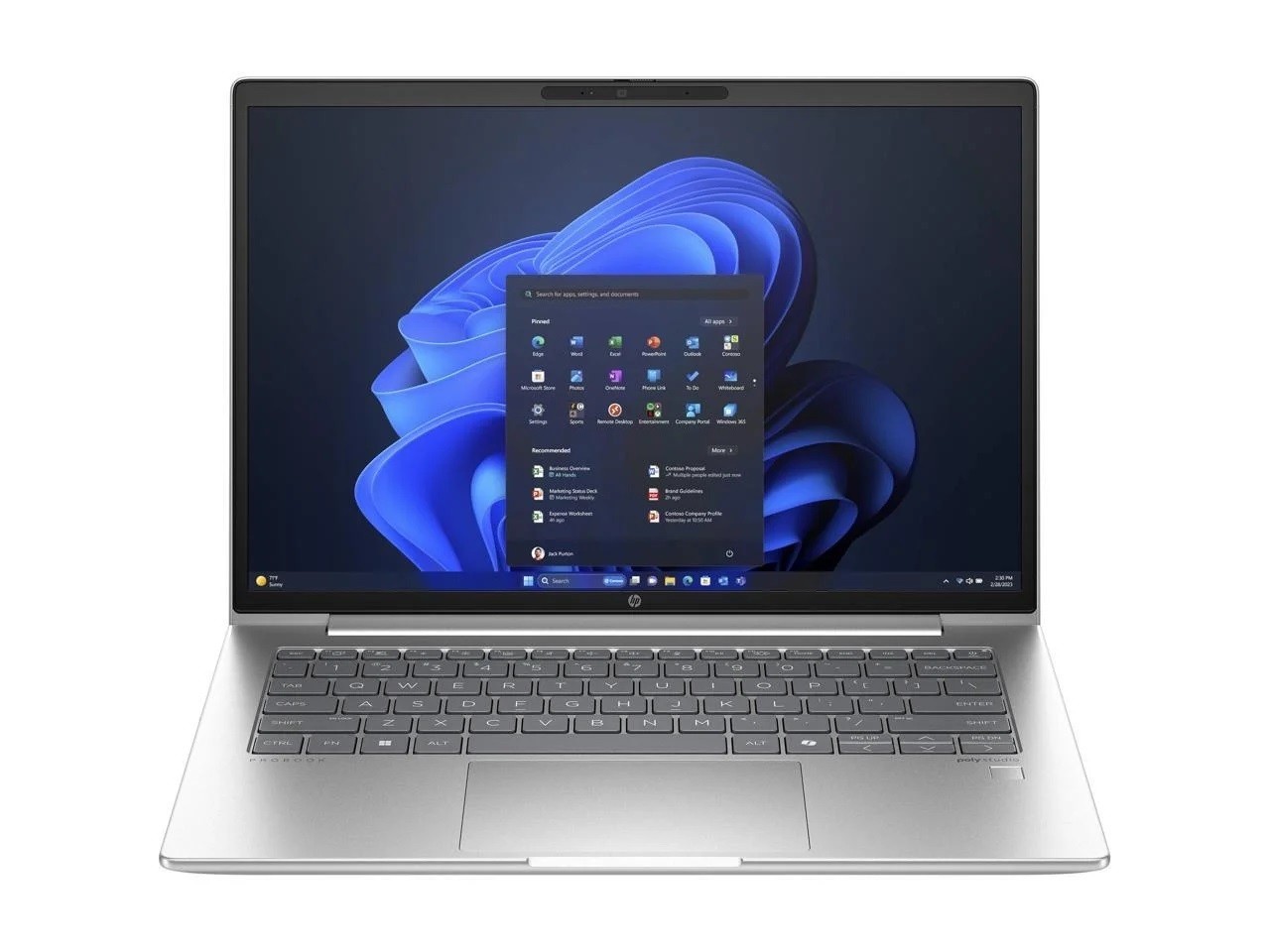 s-l1600-4.jpg HP ProBook 445 G11 AMD Ryzen™ 7 7735U 512GB SSD 16GB 14" (1920x1200) TOUCHSCREEN WIN11 Pro PIKE SILVER Backlit Keyboard FP Reader - Image 1